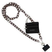 Clip & Go Ice Chain with Pouch: Black Chain with Black Pouch