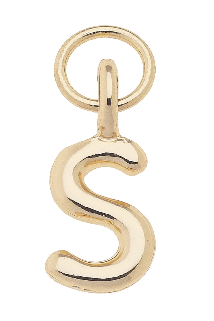 Initial Charms in Shiny Gold