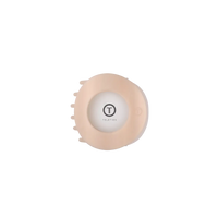 Flat Circle Hair Clip  - Almond Beige