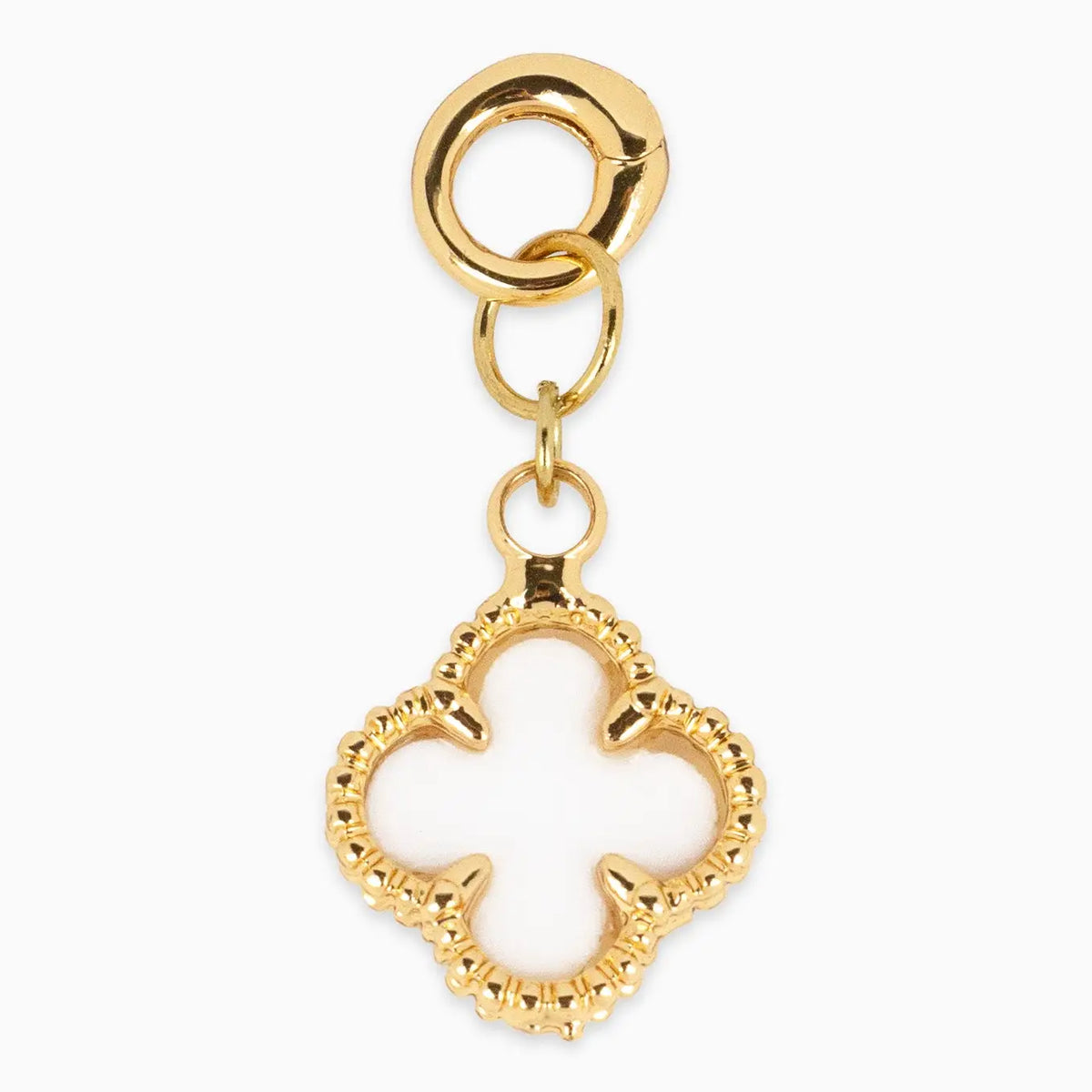 White Clover Jewelry Charm