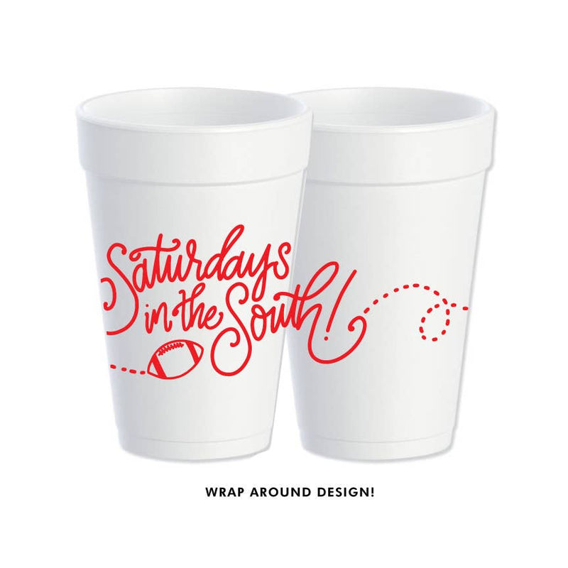 Game Day Styrofoam Cups