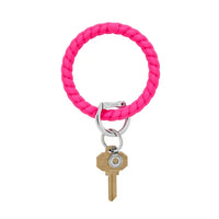 Braided Silicone O Ring Keychain