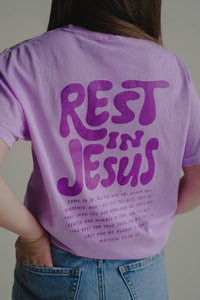 Rest In Jesus Tee | Women's Christian Tee