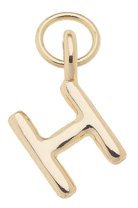 Initial Charms in Shiny Gold