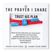 Trust His Plan Bible Verse Bracelet
