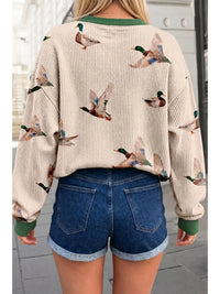 Mallard Round Neck Long Sleeve Top