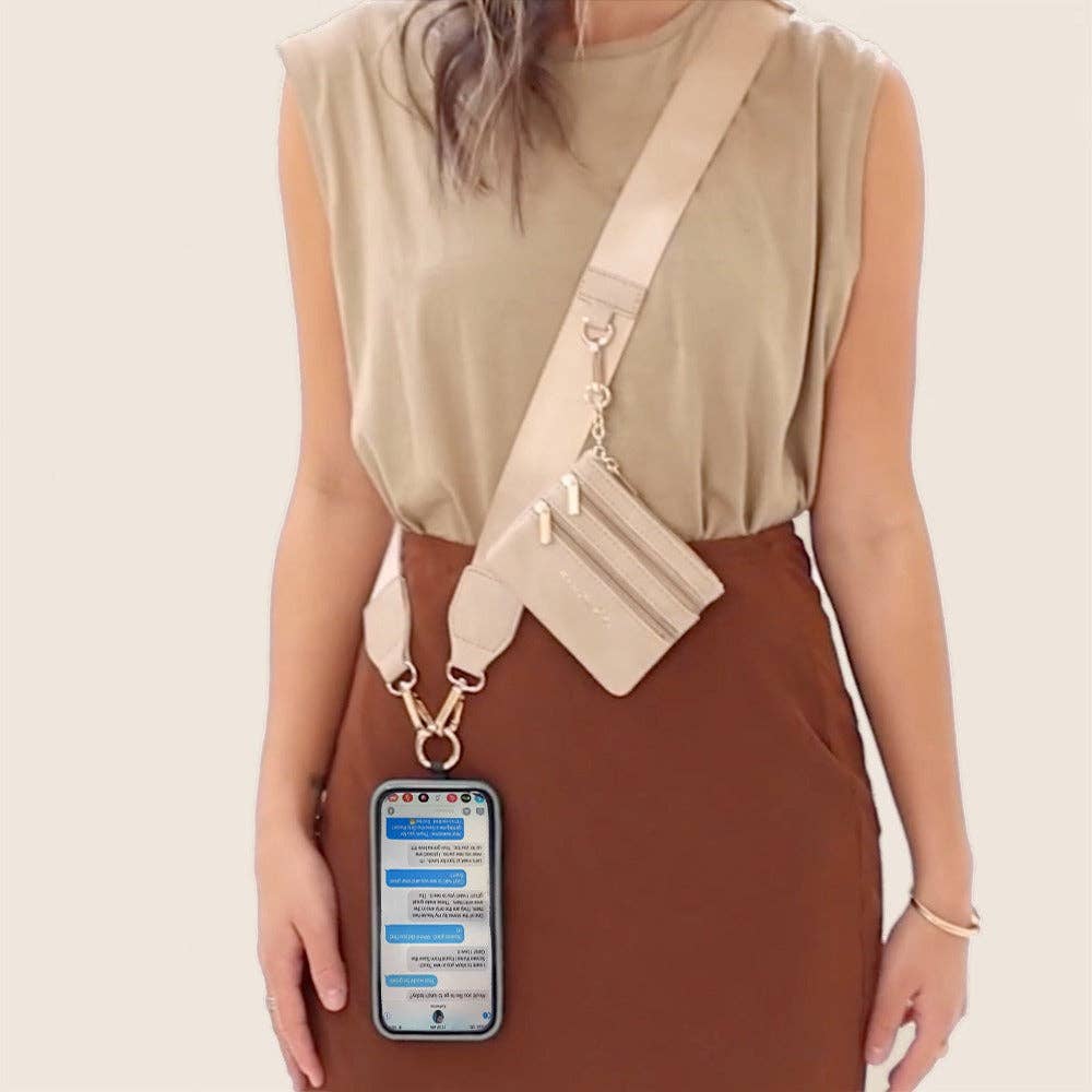 Clip & Go Strap with Pouch - Neutral Collection: Taupe