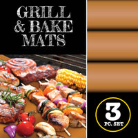 Non-Stick Copper Infused Reusable Pro Bake and Grill Mats