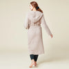 Solid Rib Marshmallow Unisex Hooded Robe- Coco