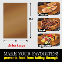 Non-Stick Copper Infused Reusable Pro Bake and Grill Mats