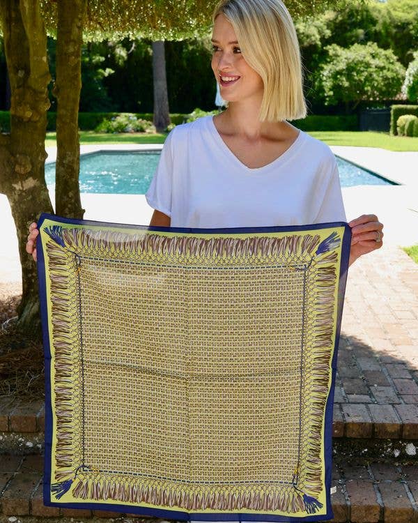 Wilmont Tassel Scarf -Green