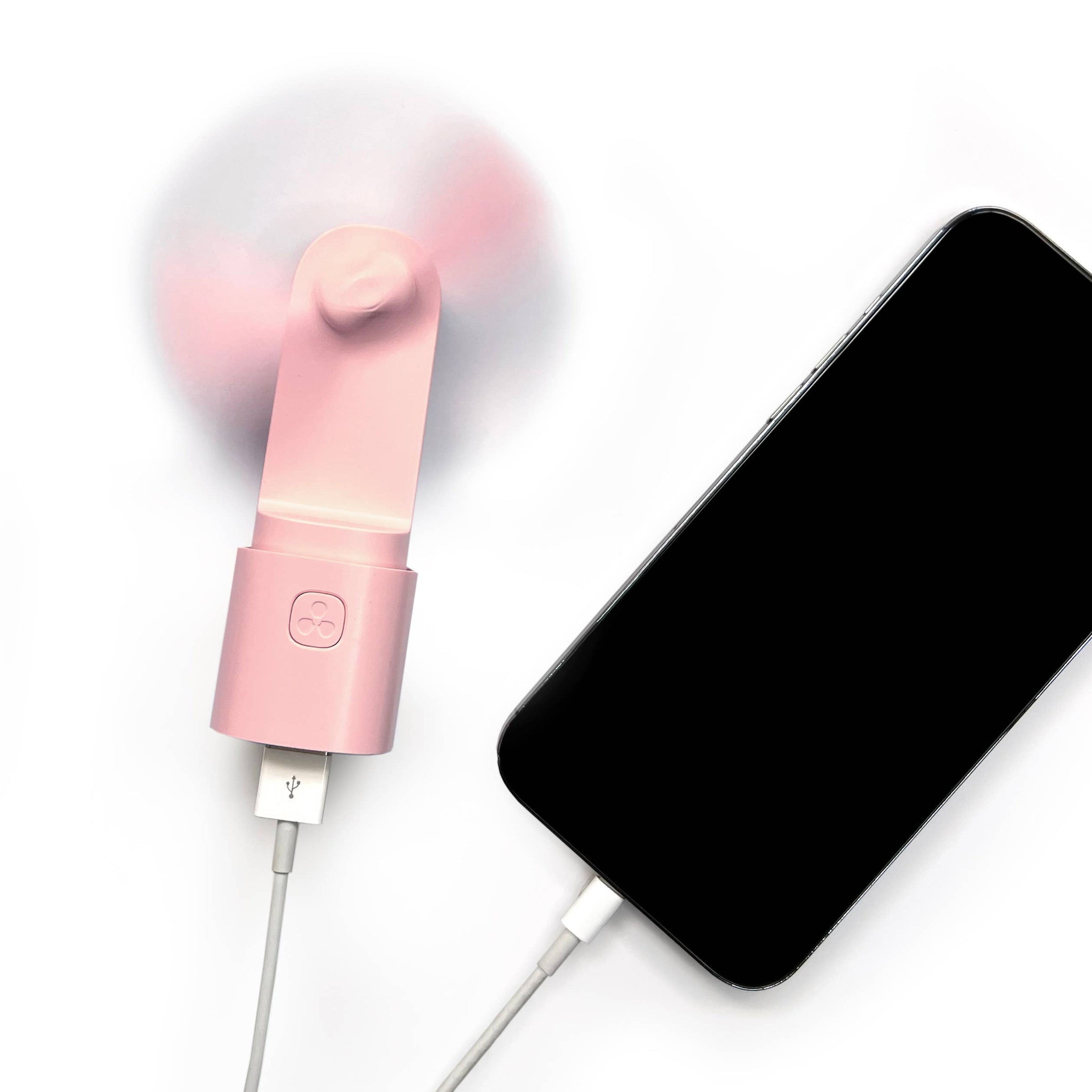 EASY BREEZY PORTABLE FAN + POWER BANK: Natural
