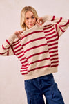 Stripe Combo Knit Top