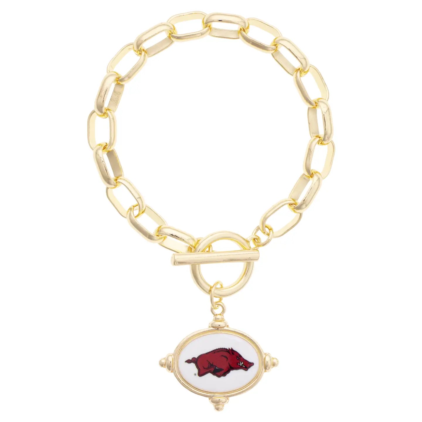 Arkansas Razorbacks Logo Intaglio Bracelet