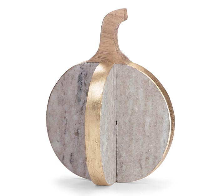 Interlocking Marble Pumpkin Decor