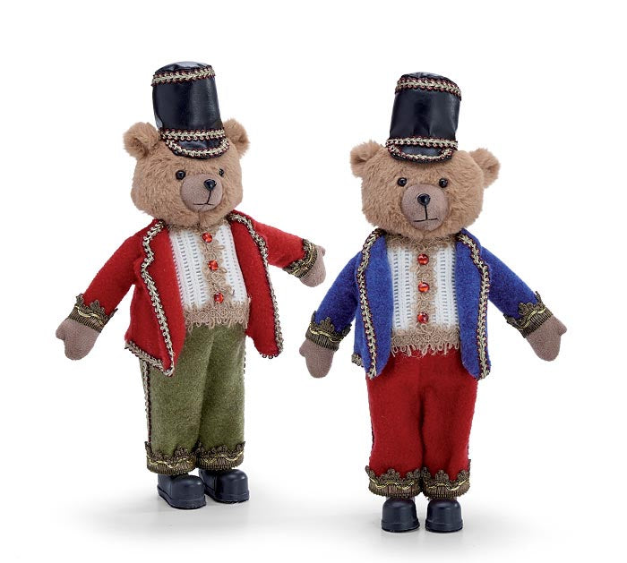 14" Decor Plush Nutcracker Bears