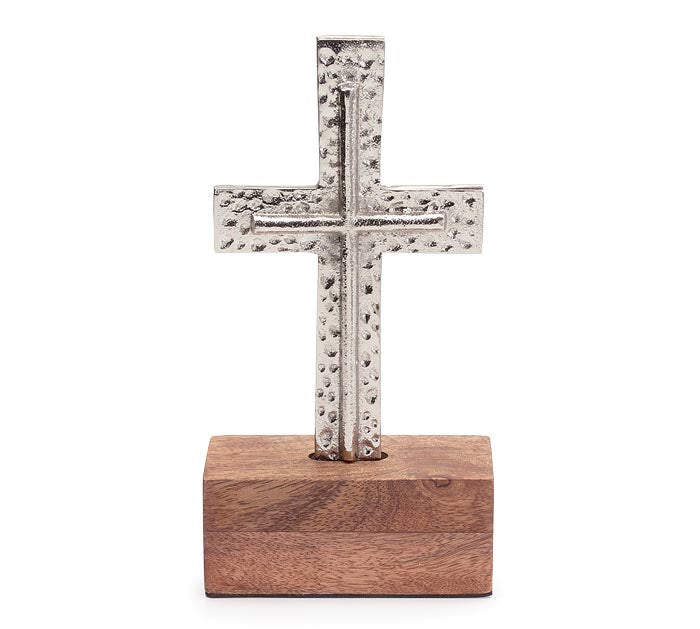 Shelf Sitter Aluminum Cross