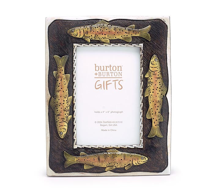 Resin Rainbow Trout Photo Frame