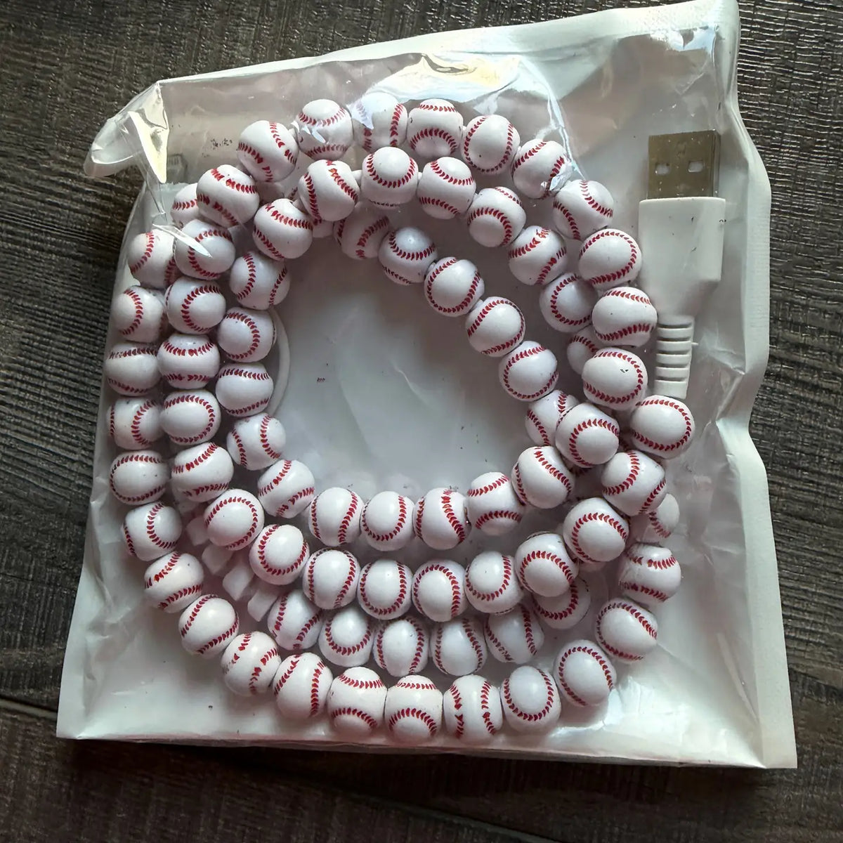 Sports Ball Phone Cord With Lightening and Usb-C