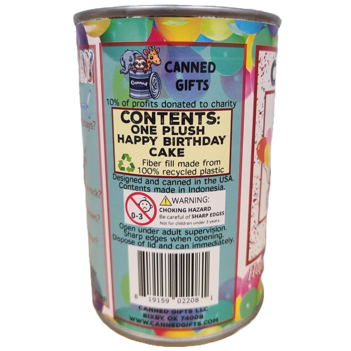Canned Cake | Happy Birthday to You Gift