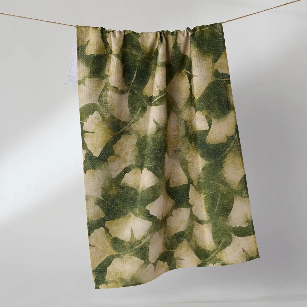 Geometry Tea Towel - Gilded Ginko