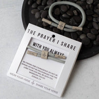 With You Always Cord Christian Bracelet