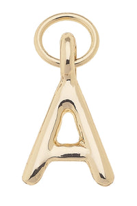 Initial Charms in Shiny Gold