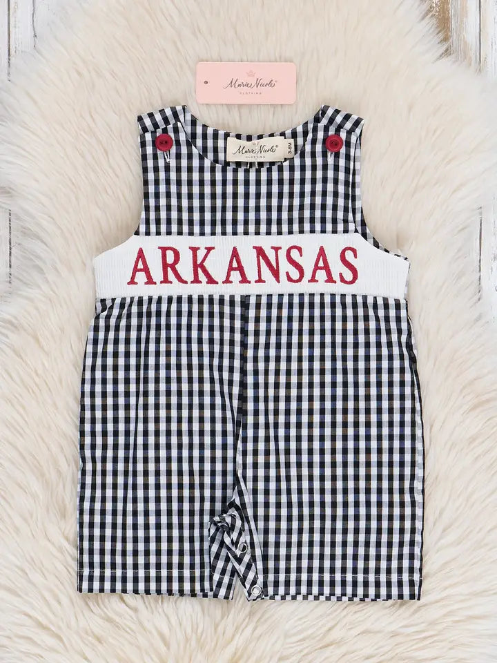 Arkansas Smocked Gingham Johnny