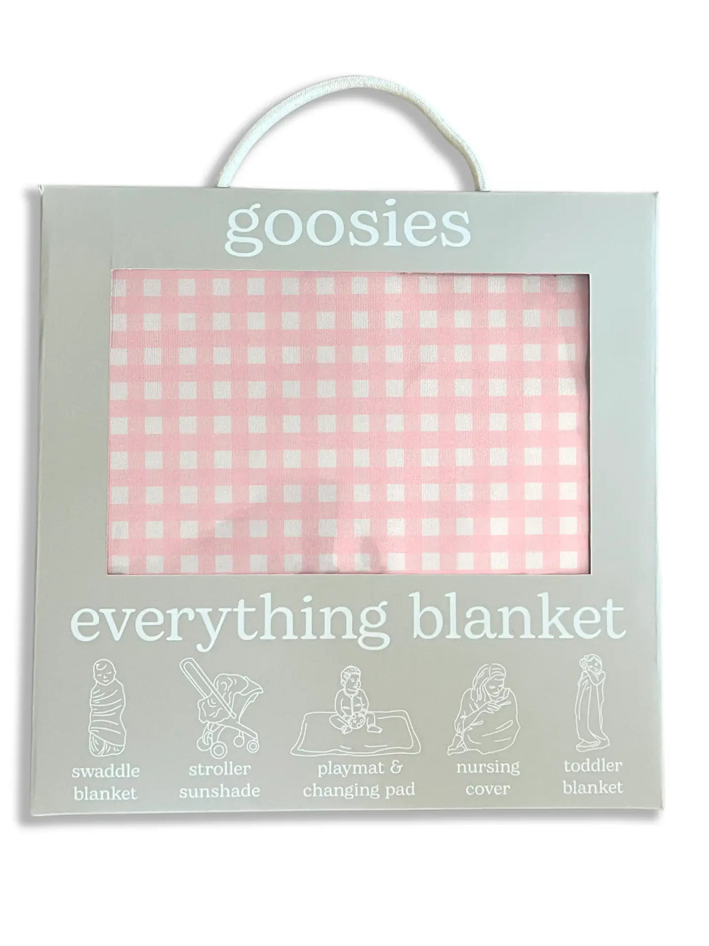 Everything Baby Blanket- Gingham In Cottage Pink
