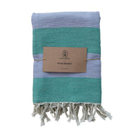 60"L x 50"W Woven Cotton Slub Throw Blanket