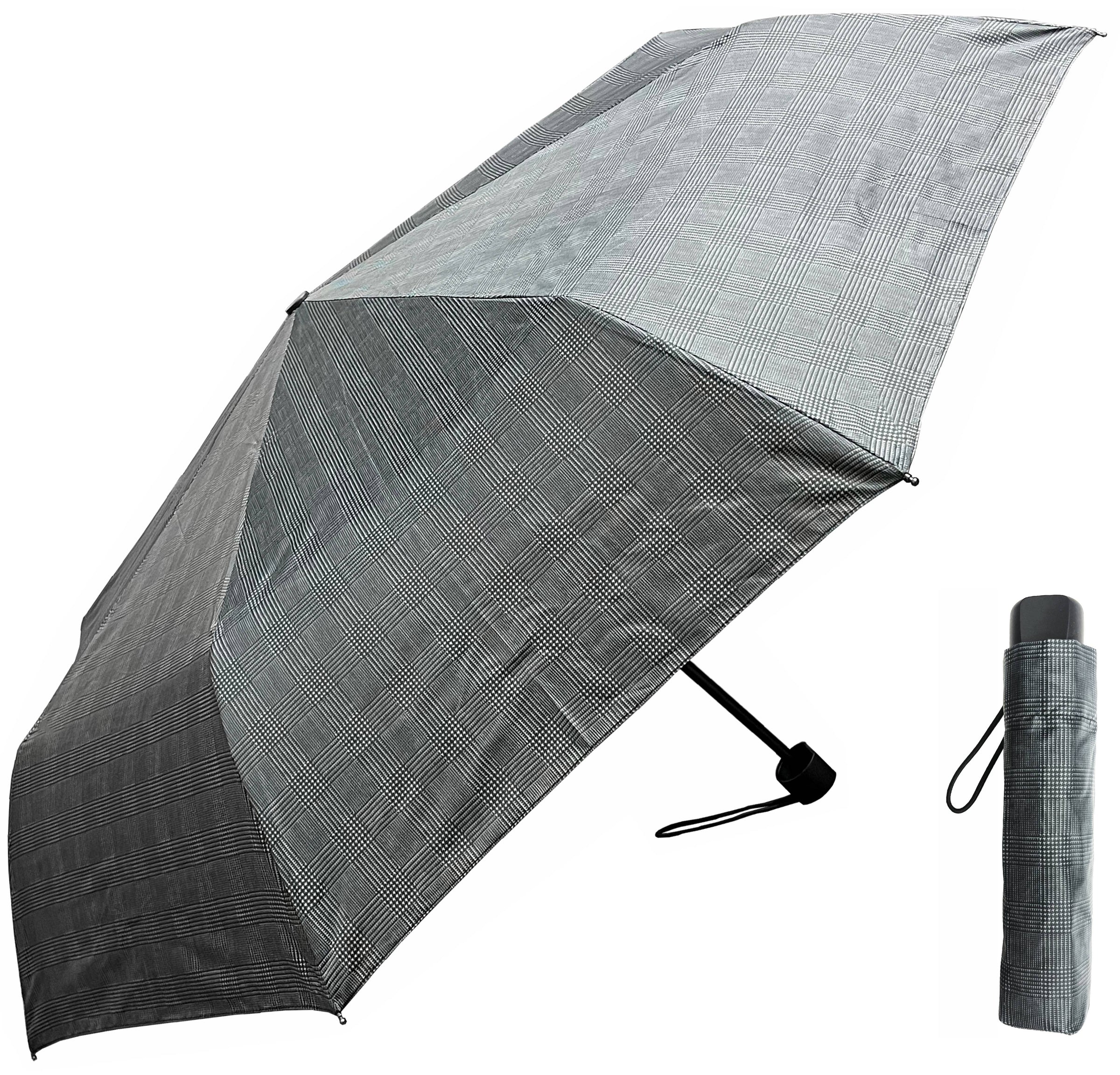 London Fog 42" Manual Open Super Mini Umbrella - Houndstooth
