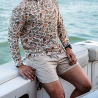 Athletic Short - Heather Khaki - Venado Camo Liner-5.5" Inseam