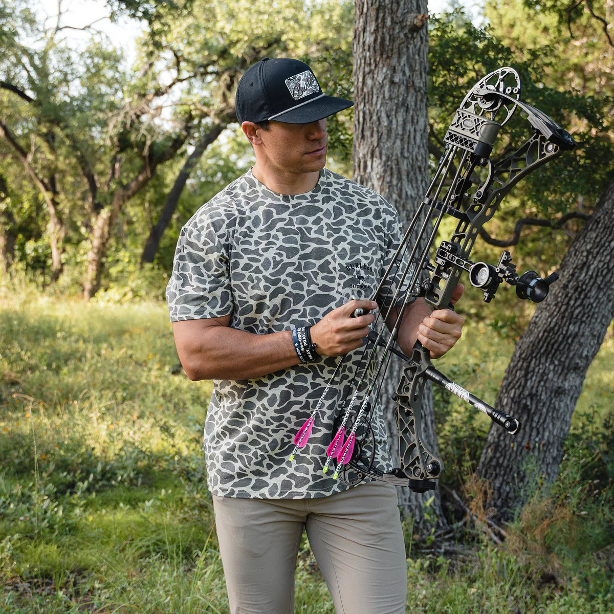 Adult Short Sleeve Pocket Tee - Classic Deer Camo
