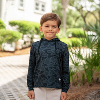 Youth Performance Hoodie - Black Camo