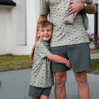 Youth Performance Polo-Flying Ducks-Green