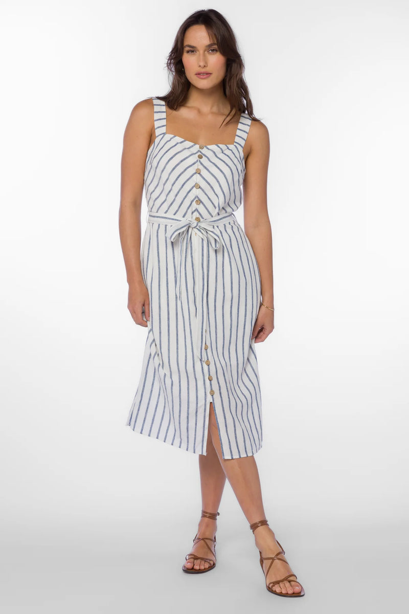 Amber, Navy Stripe Dress