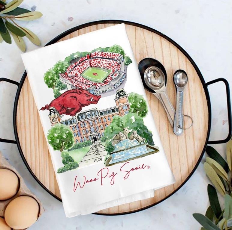 Arkansas Landmark Tea Towel