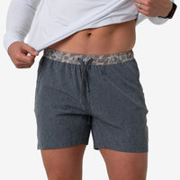 Athletic Short 5.5" - Grizzly Grey - Classic Deer Camo Liner