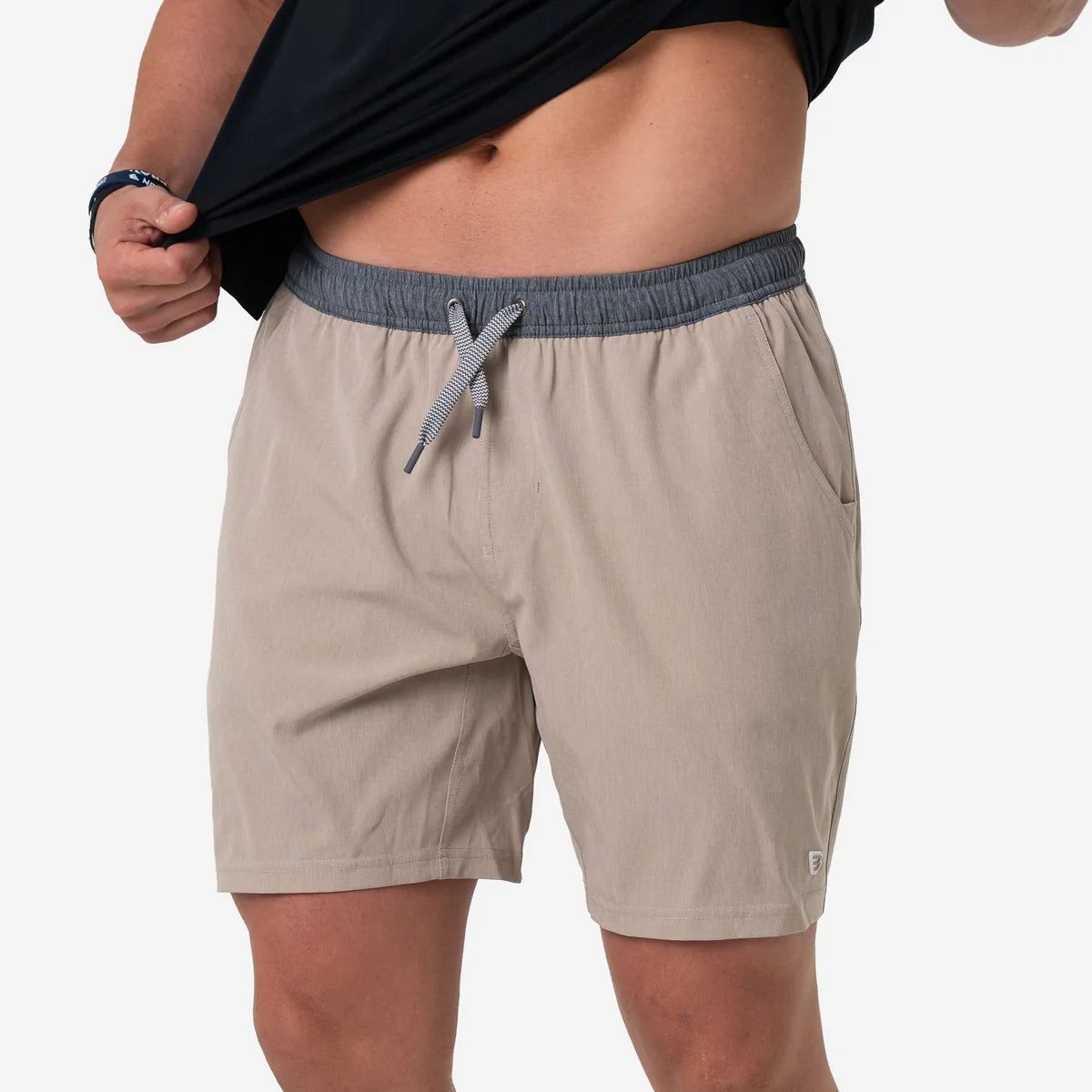 Athletic Short - Heather Khaki - Venado Camo Liner-7" Inseam