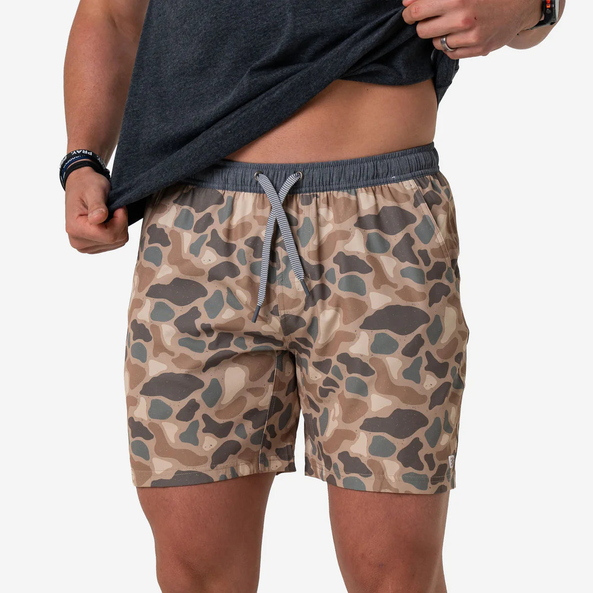 Athletic Short - Pintail Camo - Grey Liner-7" Inseam