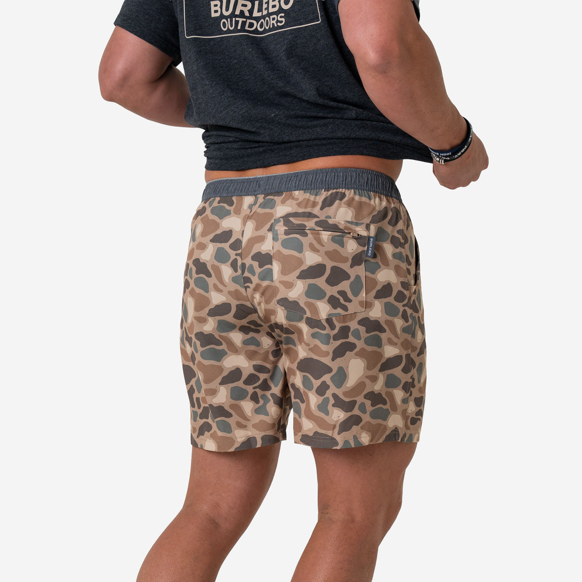 Athletic Short - Heather Khaki - Venado Camo Liner-5.5" Inseam