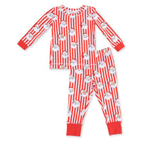 Vintage Santa Stripe - Long Sleeve Lounge Wear Set
