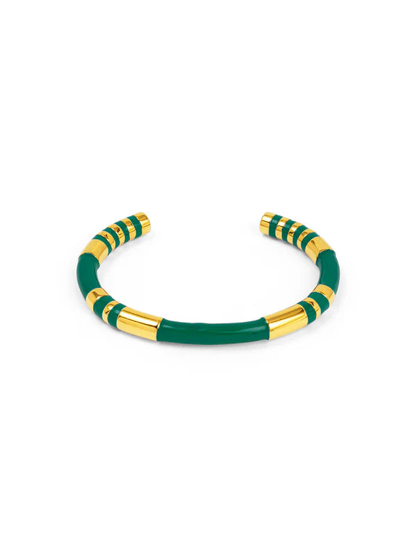 Enamel Cleopatra Cuff Bracelet
