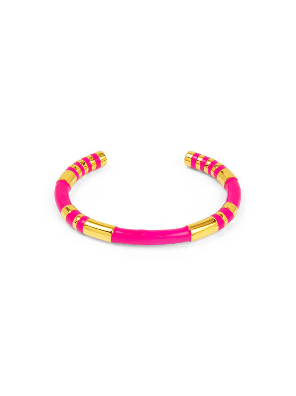 Enamel Cleopatra Cuff Bracelet
