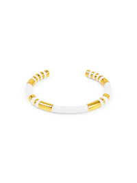 Enamel Cleopatra Cuff Bracelet