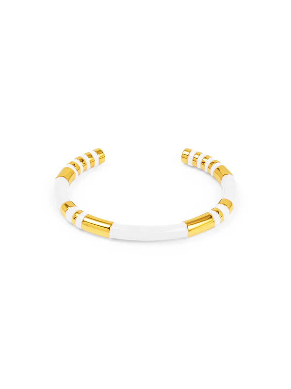 Enamel Cleopatra Cuff Bracelet