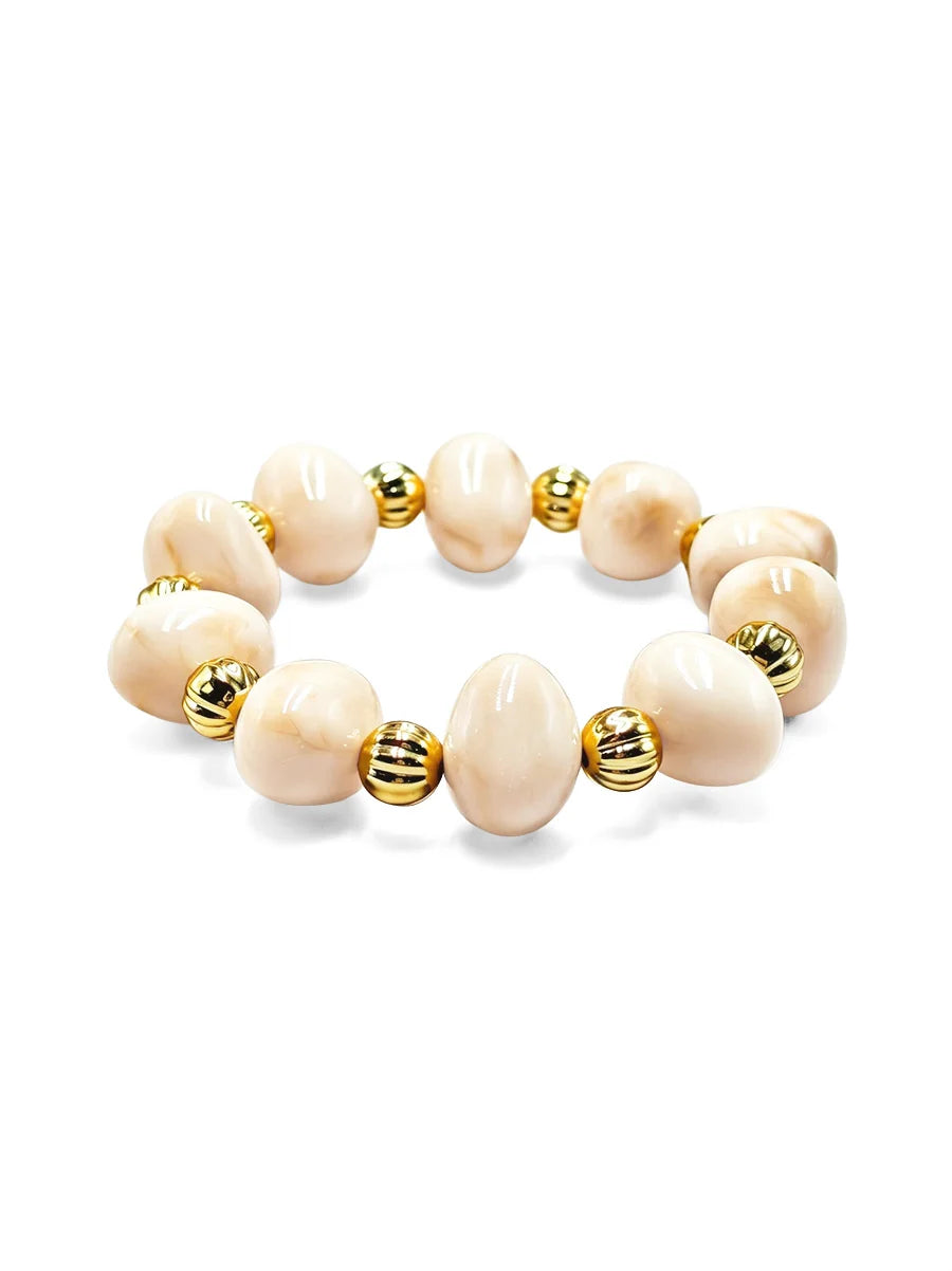 Pebble Resin Stretch Bracelet