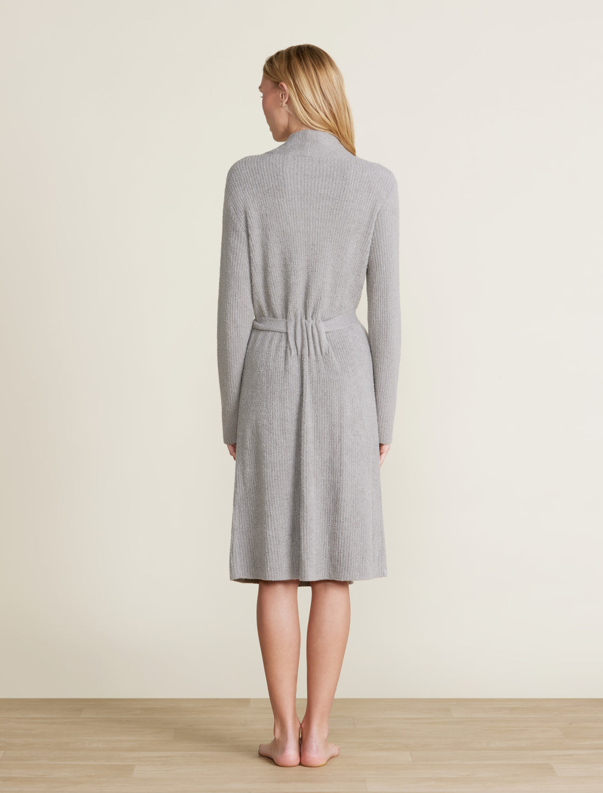 CozyChic Lite Ribbed Robe-Dove Gray