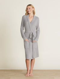 CozyChic Lite Ribbed Robe-Dove Gray