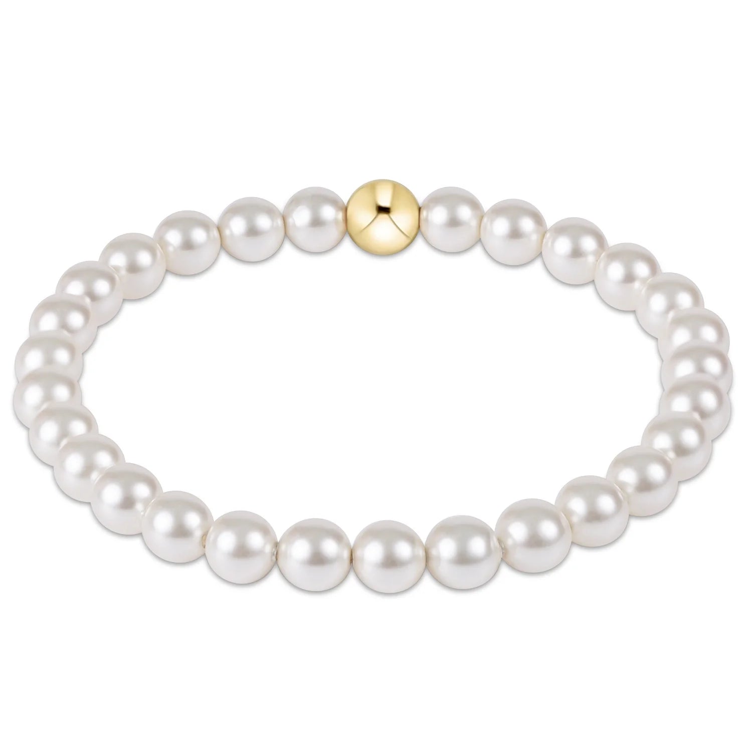 Classic Pearl 6mm Bead Bracelet